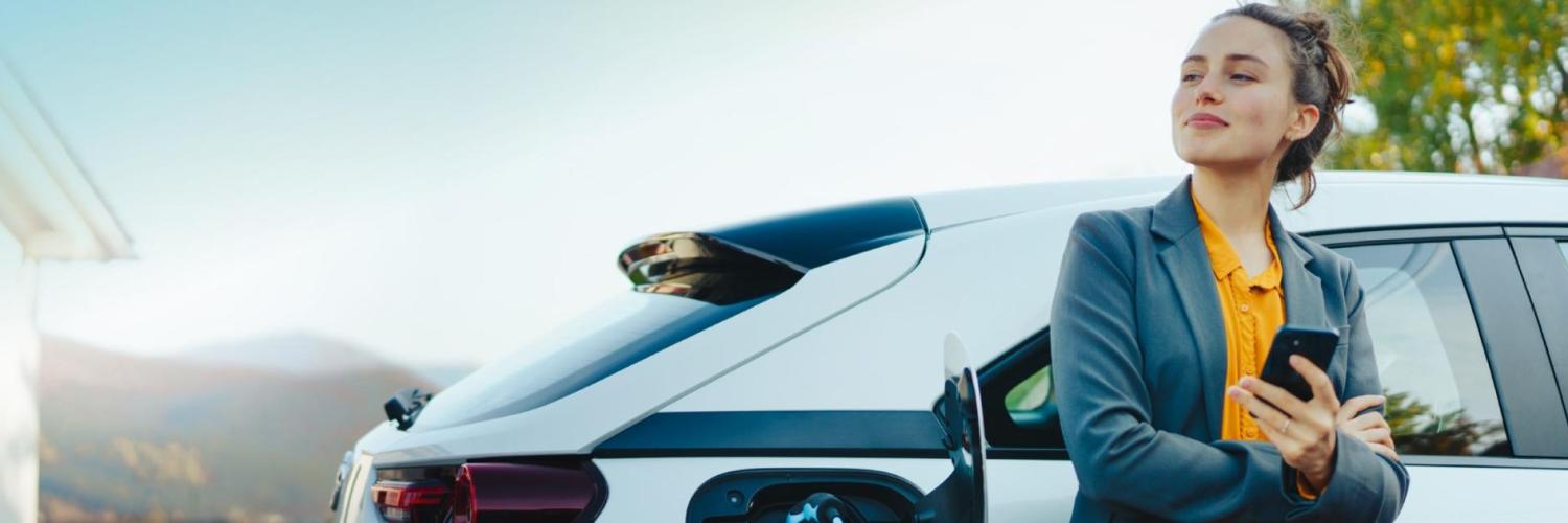 woman electric vehicle